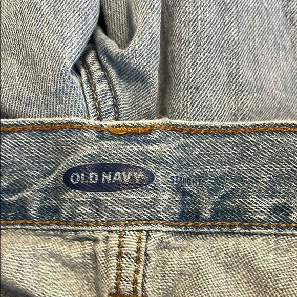 OLD NAVY Men's 36 X 34 Lightwash Medium Denim Blue Straight Jeans Classic - Picture 5 of 6